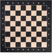 Engelhart schaakbord – esdoorn ingelegd 40x40 cm – met coördinaten (letters cijfers) – houten schaakbord voor schaakspel –