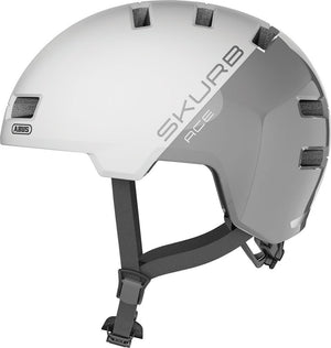 Abus helm skurb ace m silver white