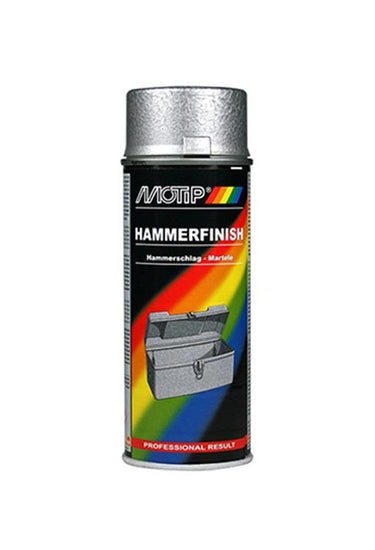 Motip 1051401 - hamerslag lak zilver spuitbus 400 ml | 1 stuks