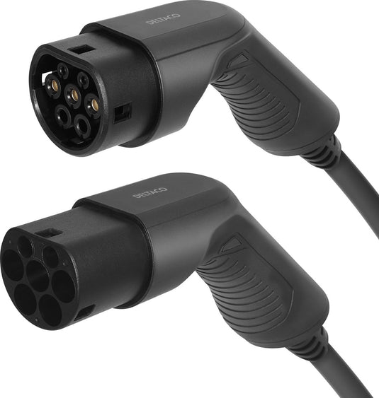 Deltaco e-charge universele oplaadkabel elektrische auto - type 2 type 2 - 16a 11kw - 3 m
