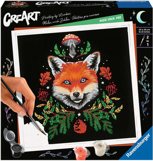 Ravensburger pixie cold edition fox - schilderen op nummer voor volwassenen
