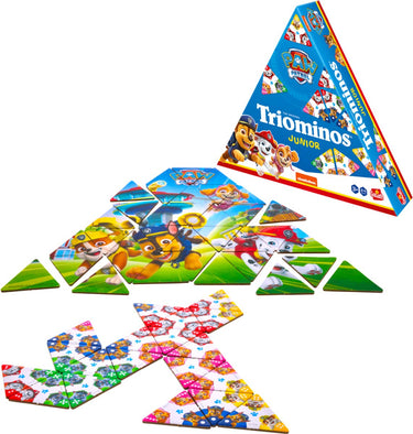 Goliath triominos junior paw patrol - bordspel - kinderspel - speel triominos met jouw favoriete paw patrol personage.