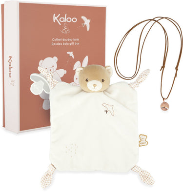 Kaloo home - babygeschenkset - knuffeldoekje en ketting - kleur crème