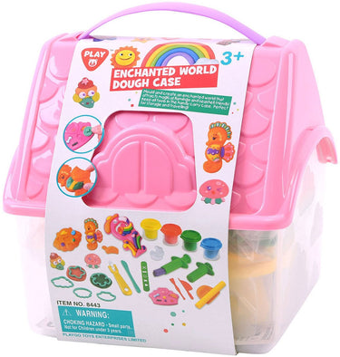 Playgo fantasiewereld kleiset in opbergdoos - 4 kleipotjes