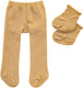 Heless poppenmaillot met sokken - goud, 28-35 cm
