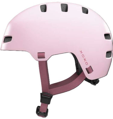 Abus fietshelm xoxo strawberry rose l - 57-61 cm - pink - geschikt voor gebruik op elektrische fietsen - stadsfietsen - 440 g