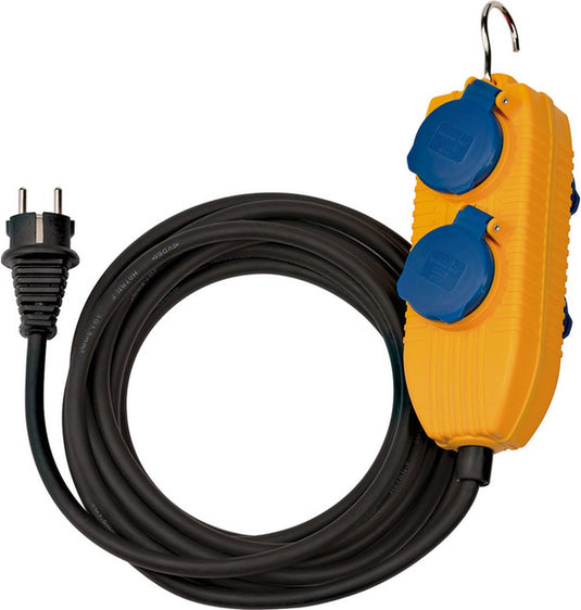 Brennenstuhl verlengsnoer ip54 met stekkerdoos (4-voudige verlengkabel voor buiten, buitenverdeler met 5m kabel)