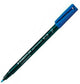 Staedtler viltstift lumocolor 318 permanent f blauw - 10 stuks