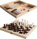 Clown games - 3-in-1 spellendoos - hout