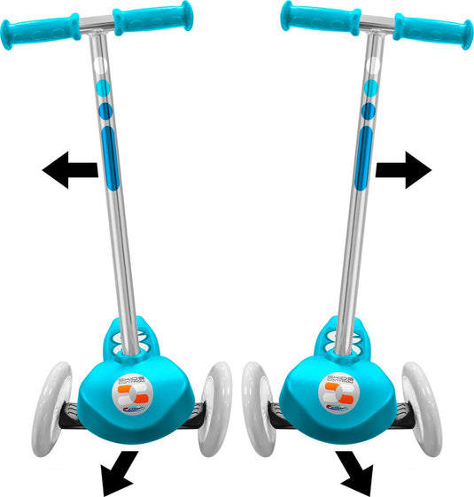 Stamp skids control 3-wiel kinderstep - steering step - unisex - blauw