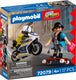 Playmobil city action politie motorachtervolging | politieagent achtervolgt dief op longboard | stimuleert creativiteit | kinderspeelgoed voor kinderen vanaf 4 jaar | 72079