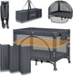 Lionelo laura - compact 3 in 1 campingbedje, box babybed - compact reisbedje voor baby 0-36 maanden – 2 matrashoogtes – t25 schuimmatras – wielen met rem – mesh zijpanelen zijdeur – opvouwbaar – inclusief draagtas opbergvak