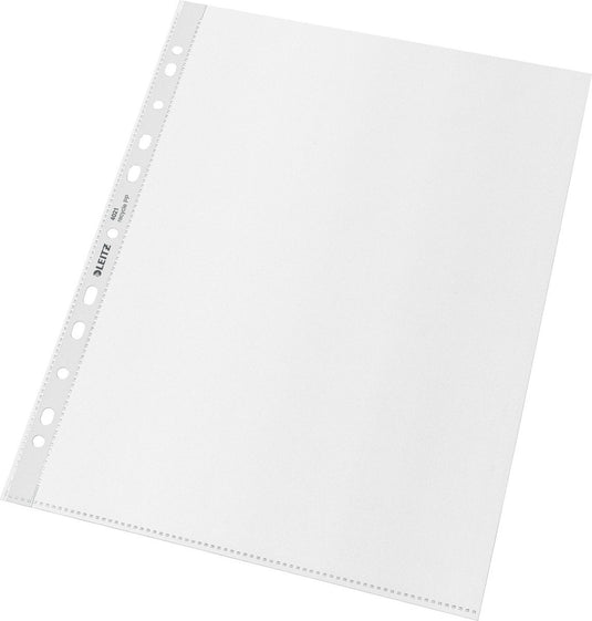 Leitz 25x recycle a4 maxi showtas - insteekhoezen van 100 micron - 90% pre-consumer gerecycled plastic - transparant