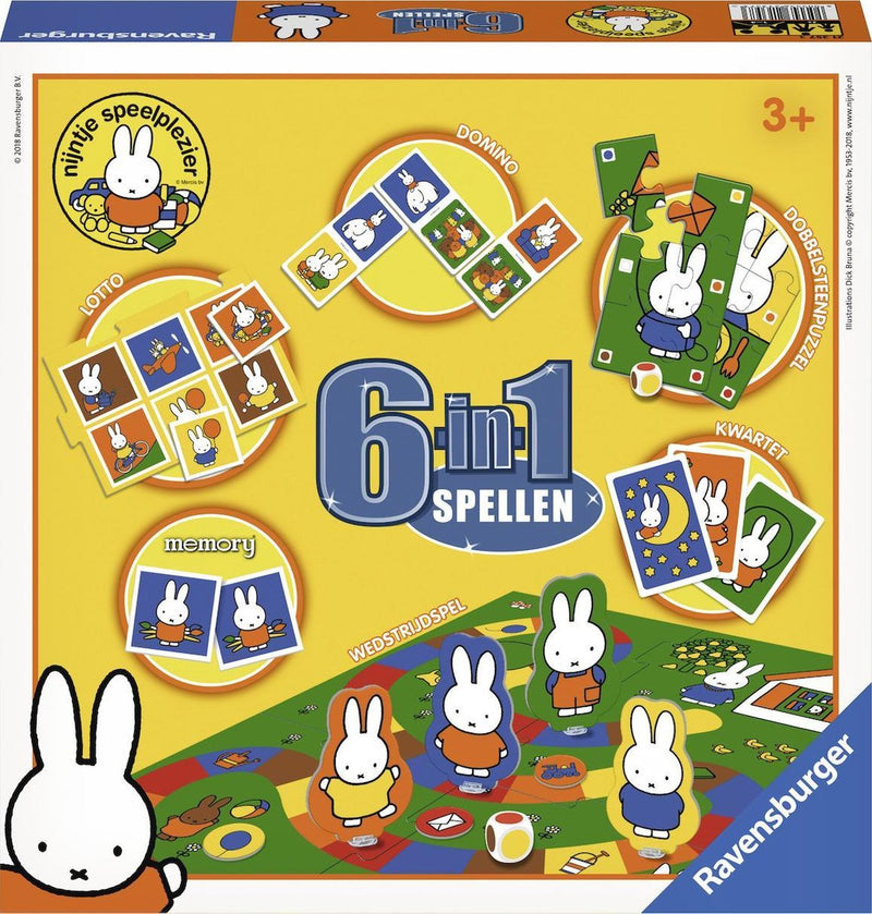 Afbeelding laden in galerijviewer, Ravensburger nijntje spellen, 6in1
