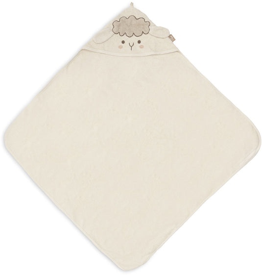 Jollein badcape badstof 75x75cm sheep sonny