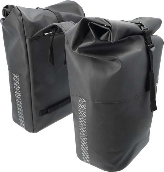 Newlooxs new looxs fietstas dubbel nyborg 34 liter zwart