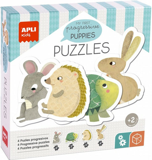 Apli kids 19439 puzzel legpuzzel 12 stuk(s) dieren