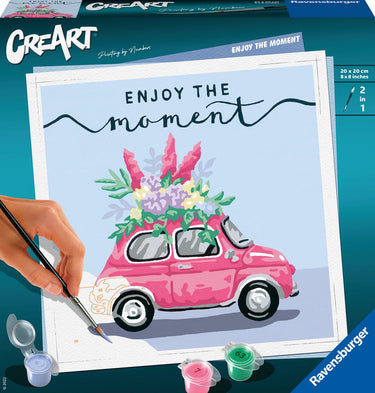 Ravensburger schilderen op nummer ravensburger creart enjoy the moment - schilderen op nummer voor volwassenen - hobbypakket