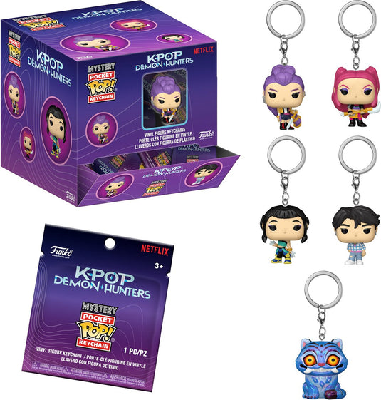 Kpop demon hunters pop keychain: - mistery box (1 van 5 varianten)