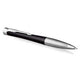 Parker urban twist-balpen | muted black met chromen rand | medium punt met blauwe-inktvulling | geschenkdoos