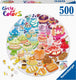 Ravensburger round puzzle circle of colors desserts pastries - legpuzzel - 500 stukjes