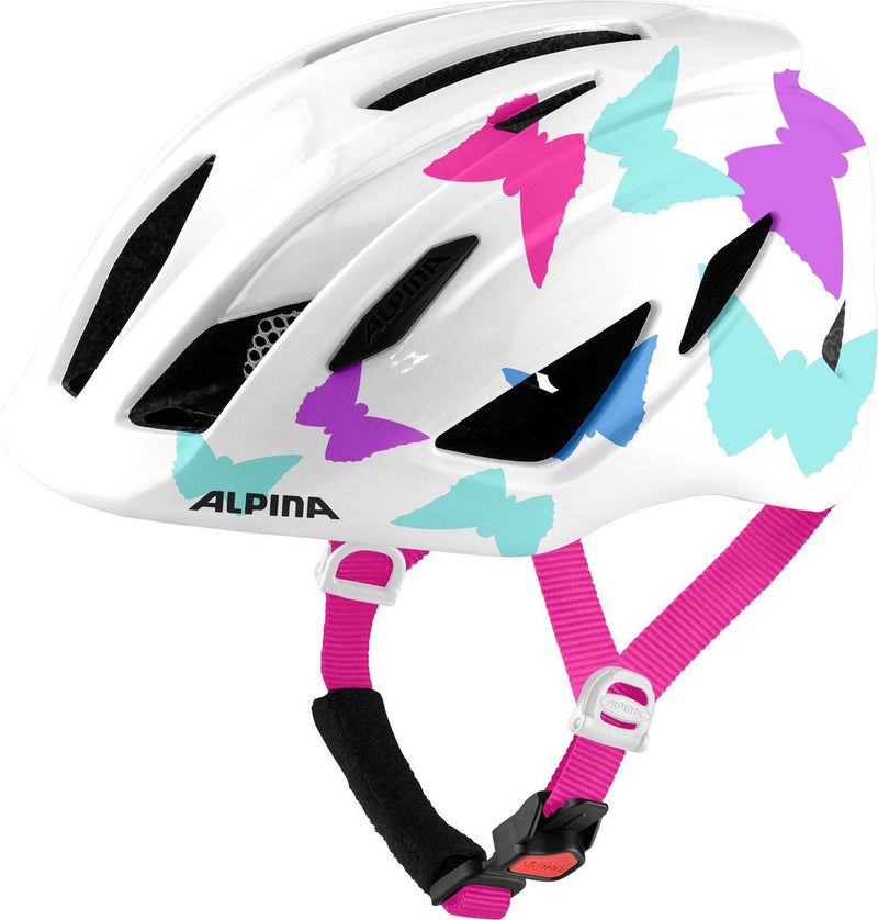 Afbeelding laden in galerijviewer, Alpina sports kinderhelm pico pearlwhite butterflies 50-55
