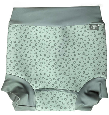 Swim essentials neoprene diaper green leopard