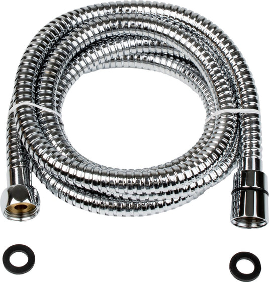 Plieger napoli doucheslang - universeel - metaal - chroom - anti-knik - anti-twist - 200 cm - 10 jaar garantie