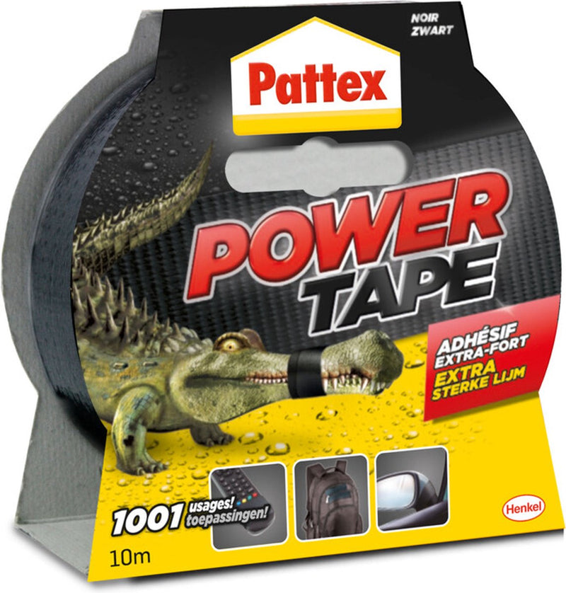 Afbeelding laden in galerijviewer, Pattex power tape 10 m zwart | power ducktape voor universeel gebruik | waterdichte extreem sterk | premium grip ducktape.

