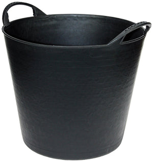 Talen tools - flexibel kuipje - met hendels - kunststof - 22 liter - zwart