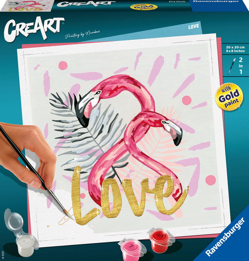ギャラリービューアに画像をロードする, Ravensburger creart schilderen op nummer - love
