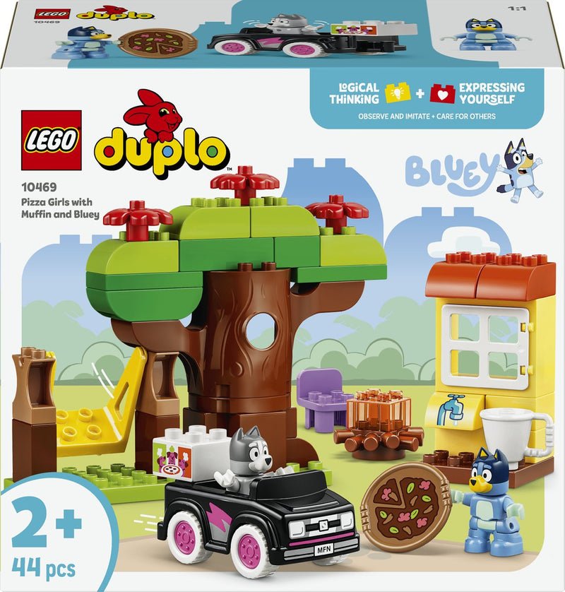 Laden Sie das Bild in Galerie -Viewer, Lego duplo bluey pizzameisjes met muffin en bluey educatief speelgoed voor peuters 10469
