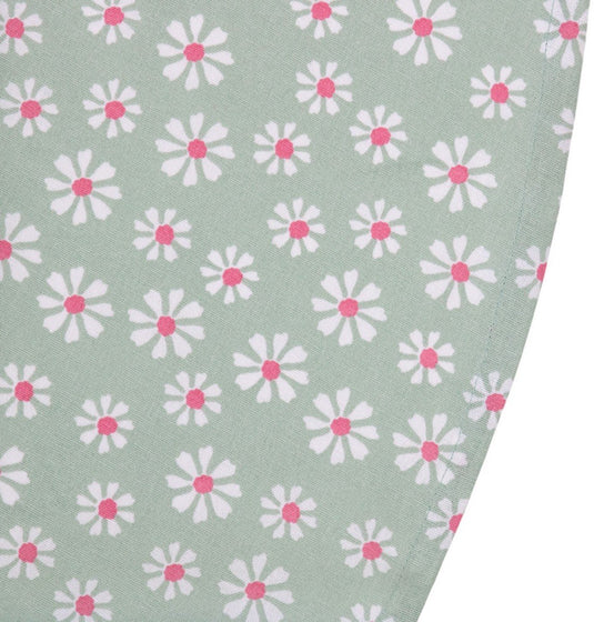 Ottosimon tafelkleed textiel groen rond 160 cm - bloemen design.