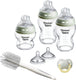 Tommee tippee glazen natural start babyflessen en spenen startersset - flessen van 150 ml en 250 ml voor pasgeboren baby's - 0m+