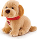 Trudi - sweet collection knuffel hond labrador 9 cm - handgemaakt in italie - zacht pluche - knuffeldier voor jongens en meisjes - beige - 7x9x9 cm maat xxs