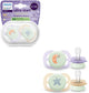 Philips avent ultra start night – glow-in-the-dark siliconen fopspeen – 0-2 mnd – 2 stuks - scf075 17