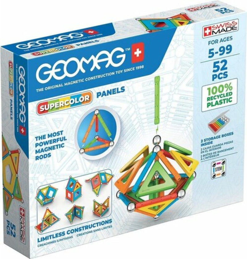 ギャラリービューアに画像をロードする, Geomag super color recycled - magnetisch constructiespeelgoed met panelen - 52-delig - vanaf 5 jaar
