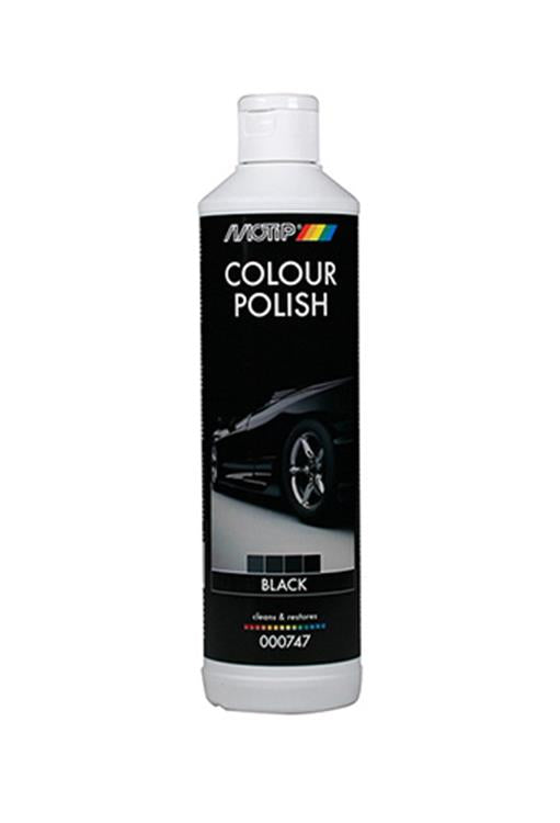 Cargue la imagen en el visor de la galería, Motip colour polish black 500ml - herstelt originele kleur - glanzend resultaat
