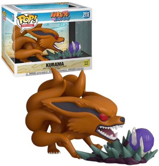 Funko naruto kurama (pop! deluxe) glow-in-the-dark vinylfiguur 2118 unisex pop! - neutraal - standard