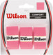 Wilson pro comfort tennis padel overgrip fluor roze - 3 pack
