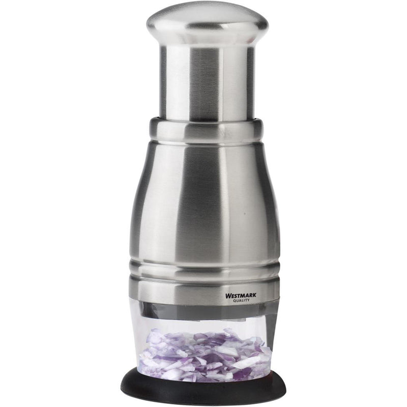Afbeelding laden in galerijviewer, Westmark uienhakker 1000 - rvs - 22x9,4x9,4cm - zilver
