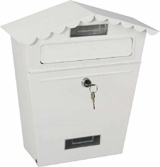 Edm brievenbus staal wit classic (29,5 x 10,5 x 35,5 cm)