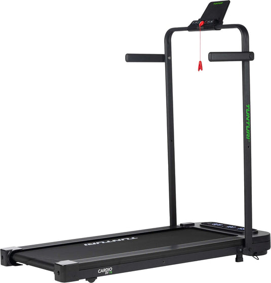 Tunturi cardio fit t5 loopband - hardloopband met bluetooth - wandelband- 14 programma's - inklapbaar - walking pad - compact - 1 tot 8 km u - eu veiligheid gecertificeerd - incl gratis app
