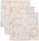Jollein hydrofiel monddoekje basic - elephant tales - 3 stuks