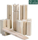 Outdoor play kubb spel – – zweeds werpspel vikingschaak – fsc berkenhout 21-delig – buiten- tuinspel – familiespel kinderen volwassenen – incl. draagtas