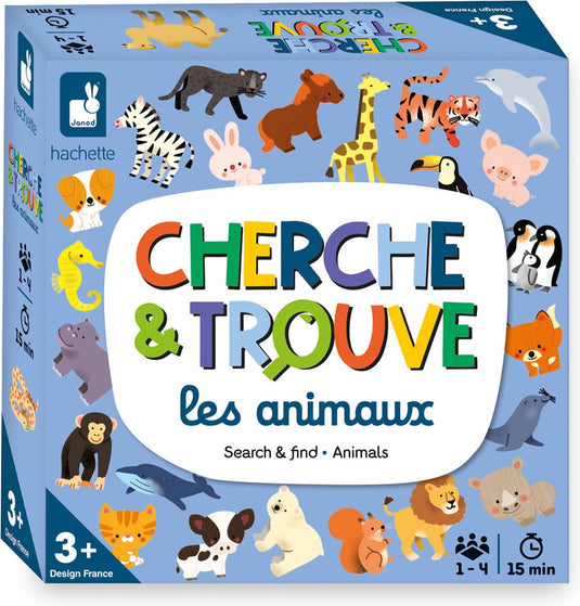 Janod - spel - zoek-en-vind - dieren