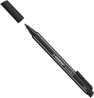 Stabilo pointmax - hardtip fineliner - zwart (488 46)