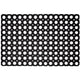 Hamat rubberen deurmat domino ring 40x60 cm zwart