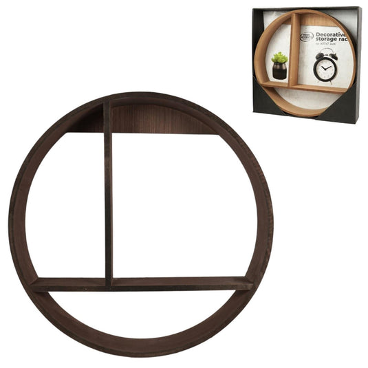 Home accents wandrek hout ø37x7,5cm