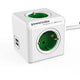 Stekkerdoos allocacoc powercube wit groen